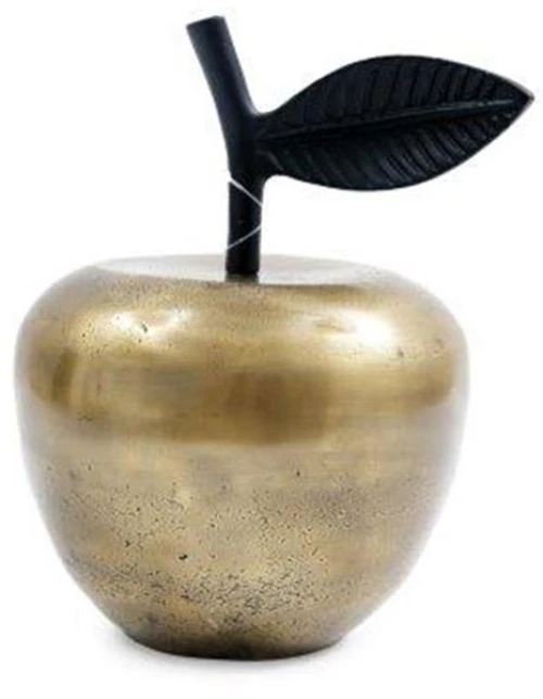 Μήλο διακοσμητικό αλουμίνιο χρυσό 13x17,5