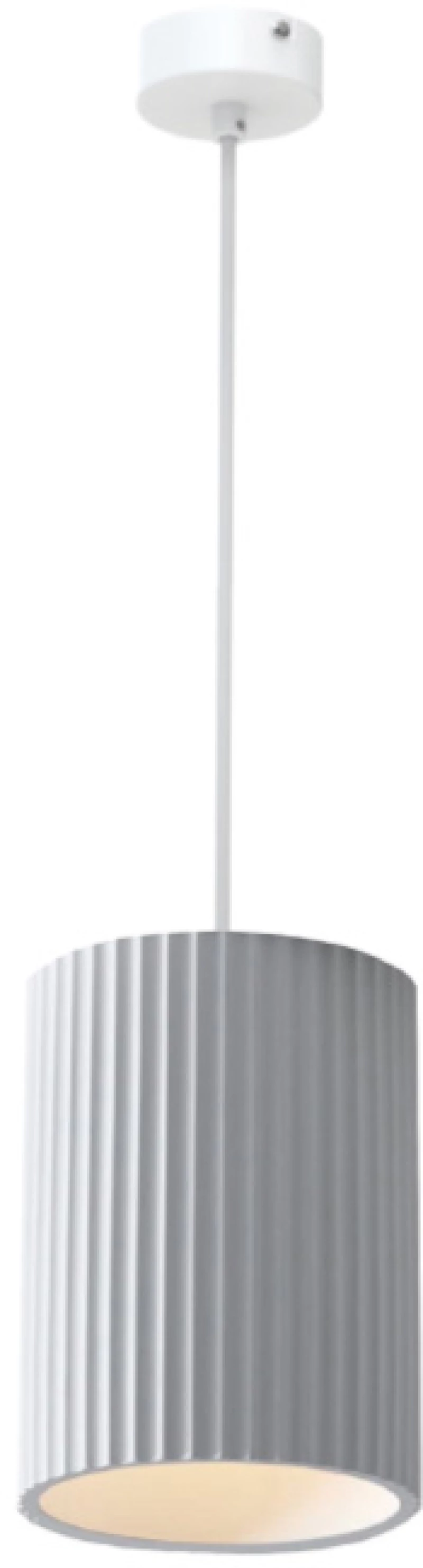 Inlight Κρεμαστό φωτιστικό λευκό από γύψο 1XΕ27 D:15cm (4062-White)