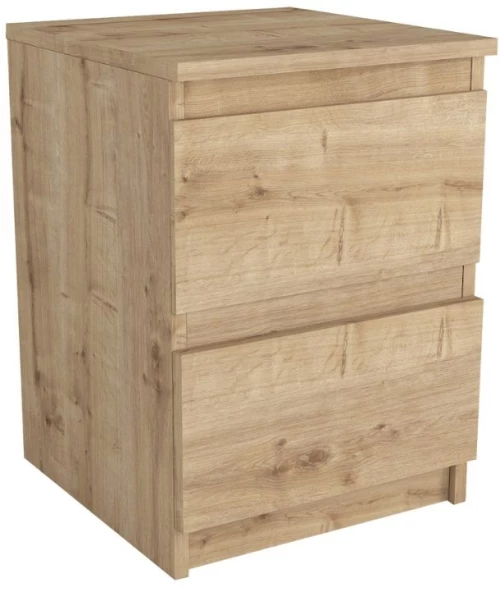 Κομοδίνο Breve Megapap χρώμα sapphire oak 39,8x41,8x55εκ.
