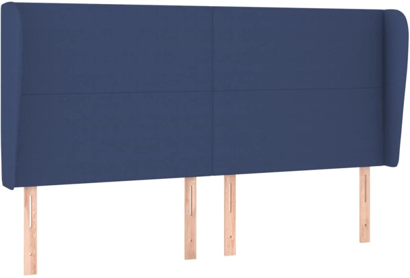 vidaXL Κεφαλάρι με Πτερύγια Μπλε 203x23x118/128 εκ. Υφασμάτινο