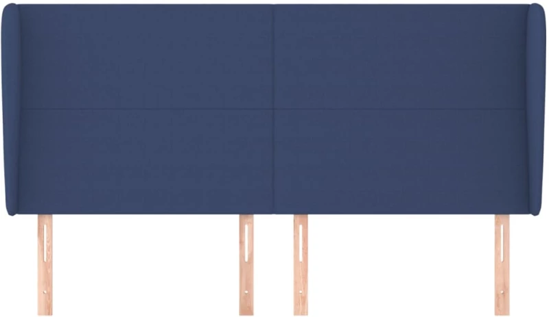 vidaXL Κεφαλάρι με Πτερύγια Μπλε 203x23x118/128 εκ. Υφασμάτινο