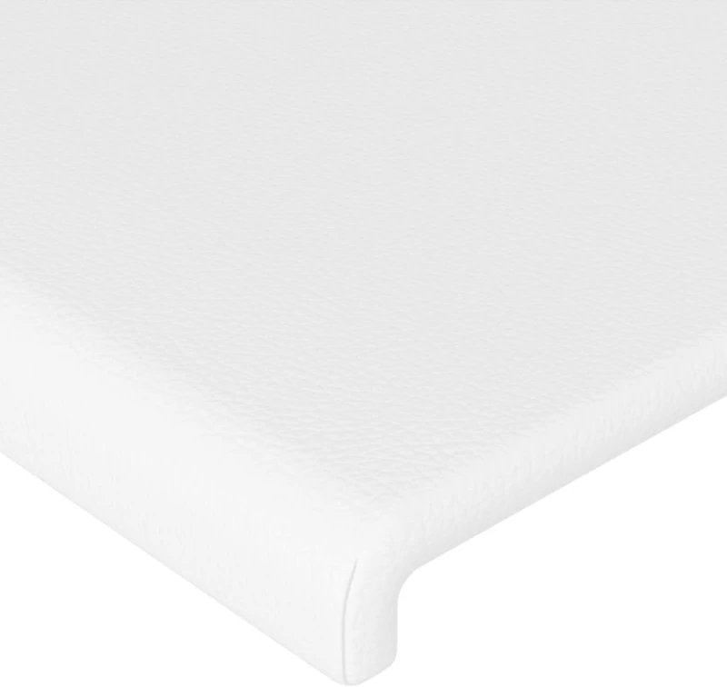 vidaXL Κεφαλάρι Κρεβατιού LED Λευκό 180x5x118/128 εκ