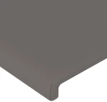 vidaXL Κεφαλάρι Κρεβατιού LED Γκρι 90x5x118/128 εκ