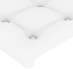 vidaXL Κεφαλάρι Κρεβατιού LED Λευκό 200x5x118/128 εκ