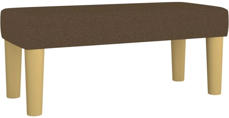 vidaXL Κρεβάτι Boxspring με Στρώμα Σκούρο Καφέ 100x200 εκ. Υφασμάτινο