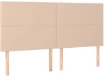 vidaXL Κρεβάτι Boxspring με Στρώμα Καπουτσίνο 200x200εκ.από Συνθ.Δέρμα