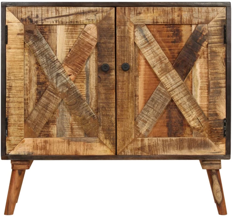 vidaXL Ντουλάπι 85 x 30 x 75 εκ. από Μασίφ Ξύλο Μάνγκο