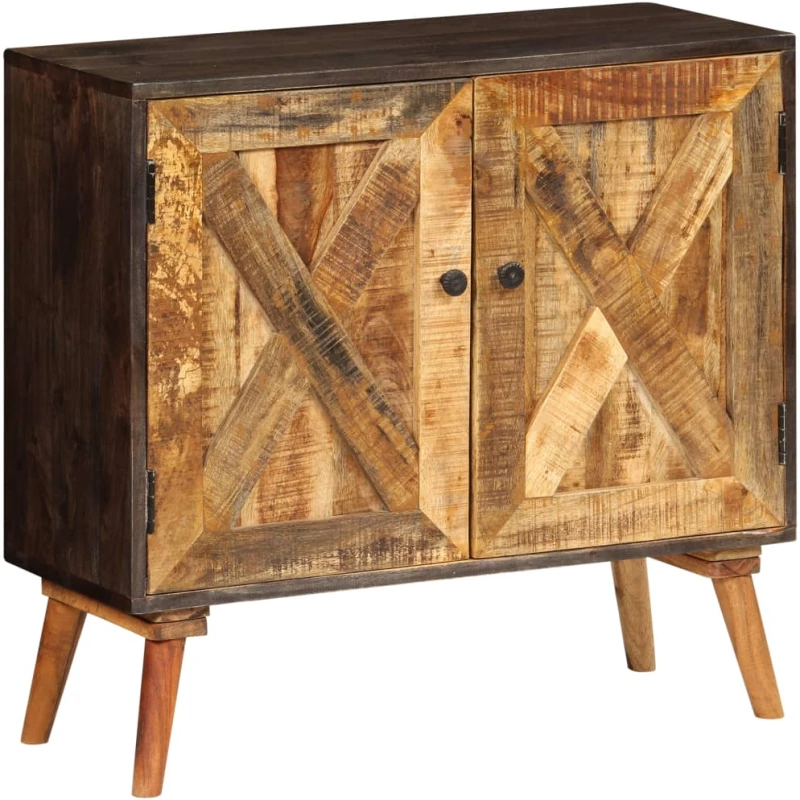 vidaXL Ντουλάπι 85 x 30 x 75 εκ. από Μασίφ Ξύλο Μάνγκο