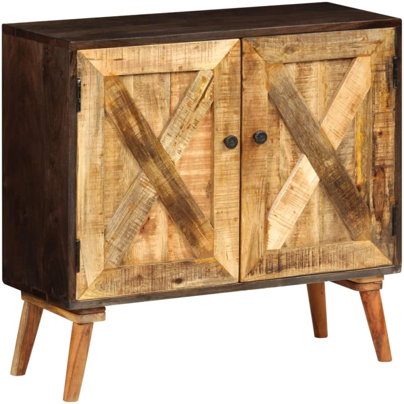vidaXL Ντουλάπι 85 x 30 x 75 εκ. από Μασίφ Ξύλο Μάνγκο