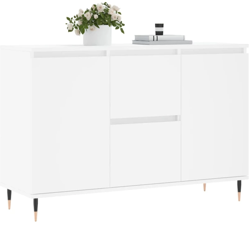 vidaXL Μπουφές Λευκός 104 x 35 x 70 εκ. από Επεξεργασμένο Ξύλο
