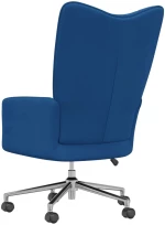 vidaXL Πολυθρόνα Relax Μπλε Βελούδινη