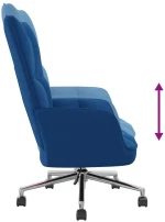 vidaXL Πολυθρόνα Relax Μπλε Βελούδινη