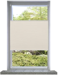 Πλισέ ρόλερ σκίασης 90x150cm Κρεμ