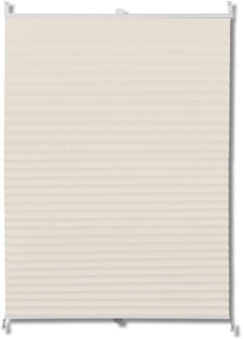 Πλισέ ρόλερ σκίασης 90x150cm Κρεμ