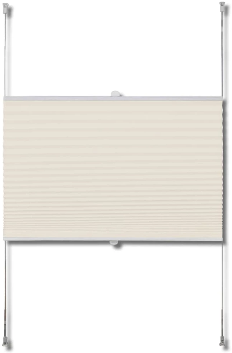 Πλισέ ρόλερ σκίασης 90x150cm Κρεμ