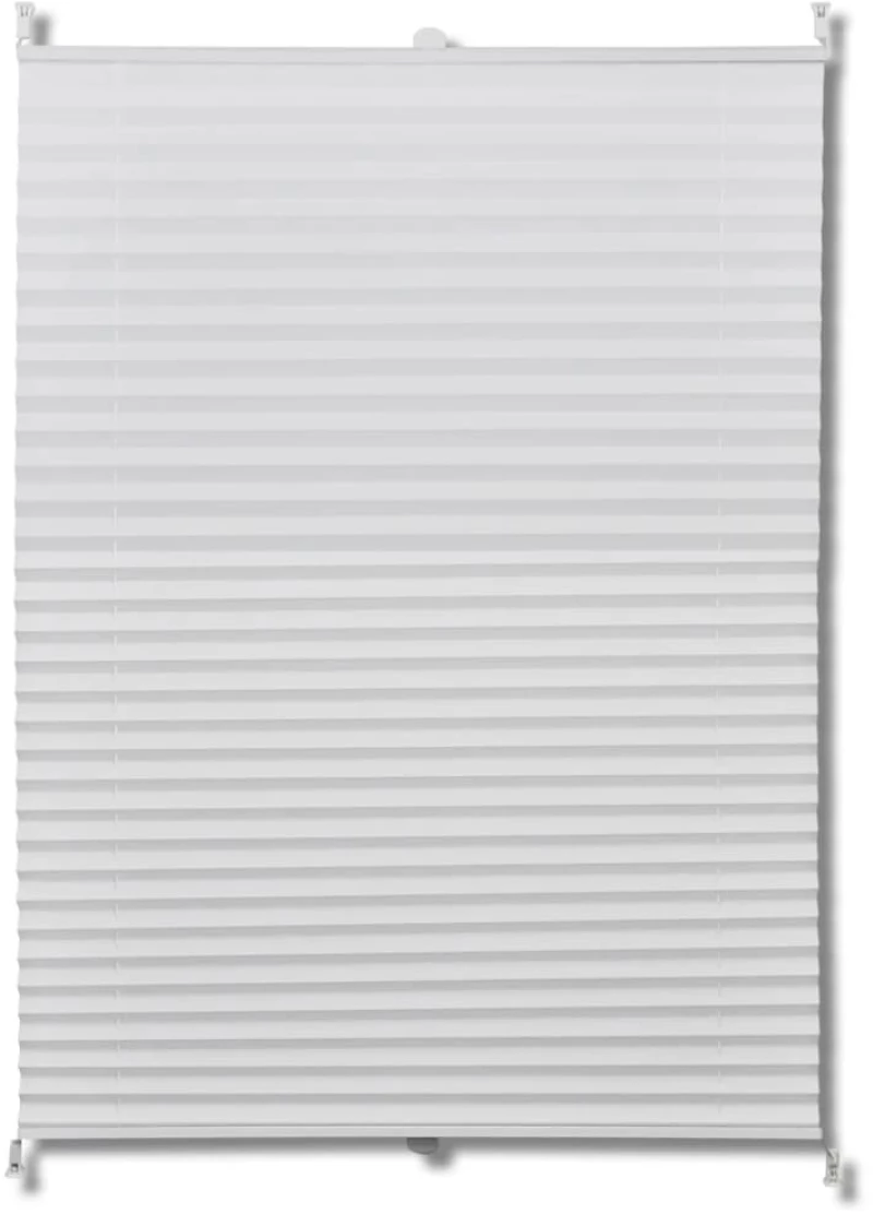 Πλισέ στόρι σκίασης 80x125cm Λευκό