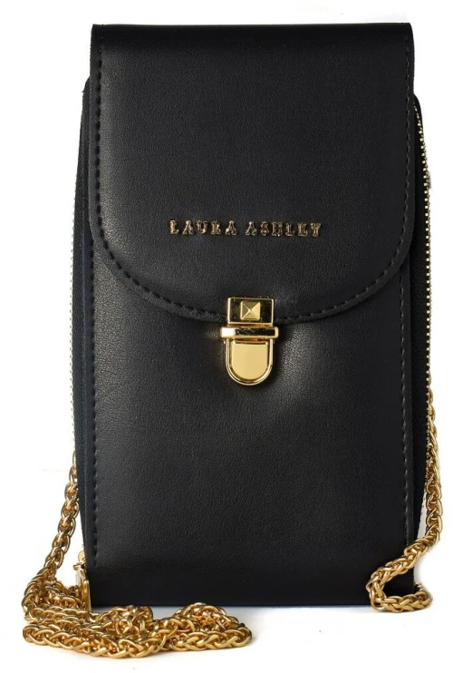 Γυναικεία Τσάντα Laura Ashley KIRBY-PLAIN-BLACK Μαύρο (19 x 11 x 4 cm)