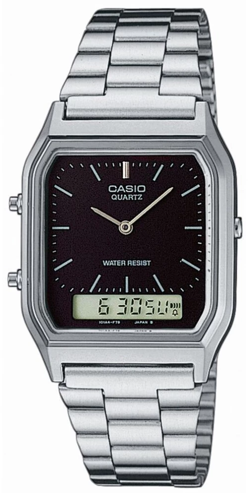 Unisex Ρολόγια Casio Μαύρο Ασημί