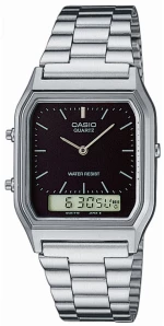 Unisex Ρολόγια Casio Μαύρο Ασημί