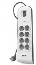 Πολύπριζο για Πρίζες 8 Θέσεων με Διακόπτη Belkin BSV804VF2M