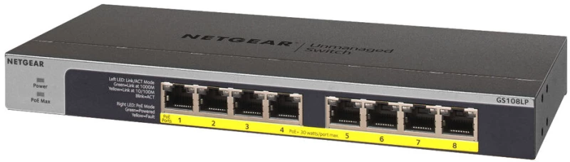 Διακόπτης Netgear GS108LP-100EUS