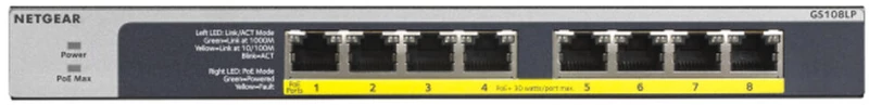 Διακόπτης Netgear GS108LP-100EUS