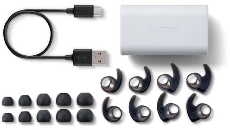 YAMAHA TW-ES5A White Ακουστικά Sport in ear με Μικρόφωνο Bluetooth