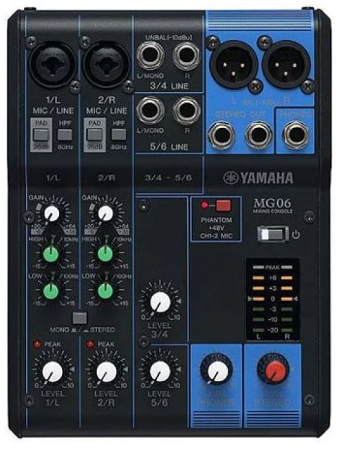 YAMAHA MG-06 Aναλογική Kονσόλα