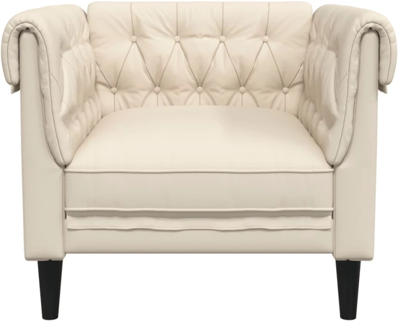 vidaXL Πολυθρόνα Chesterfield Λινό