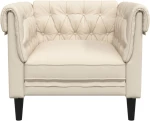 vidaXL Πολυθρόνα Chesterfield Λινό