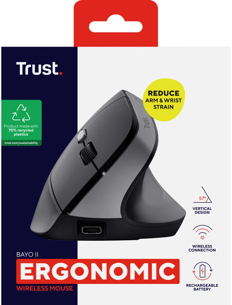 Ποντίκι Trust 25145 Μαύρο
