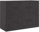 vidaXL Ντουλάπι Μαύρο 99x39x73 εκ. από Ατσάλι