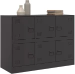 vidaXL Ντουλάπι Μαύρο 99x39x73 εκ. από Ατσάλι