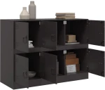 vidaXL Ντουλάπι Μαύρο 99x39x73 εκ. από Ατσάλι