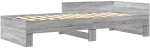 vidaXL Πλαίσιο Κρεβατιού Γκρι Sonoma 75x190 εκ. Επεξεργασμένο Ξύλο