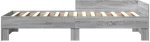 vidaXL Πλαίσιο Κρεβατιού Γκρι Sonoma 75x190 εκ. Επεξεργασμένο Ξύλο
