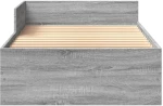 vidaXL Πλαίσιο Κρεβατιού Γκρι Sonoma 75x190 εκ. Επεξεργασμένο Ξύλο