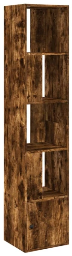 vidaXL Βιβλιοθήκη Καπνιστή Δρυς 40x36x189 εκ. από Επεξεργασμένο Ξύλο
