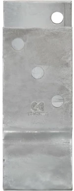 vidaXL Στηρίγματα Περίφραξης 12τεμ. Ασημί 8x6x15 εκ. Γαλβανισμ. Ατσάλι