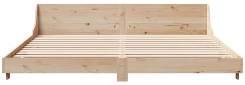 vidaXL Σκελετός Κρεβατιού Χωρίς Στρώμα 200x200 εκ Μασίφ Ξύλο Πεύκου
