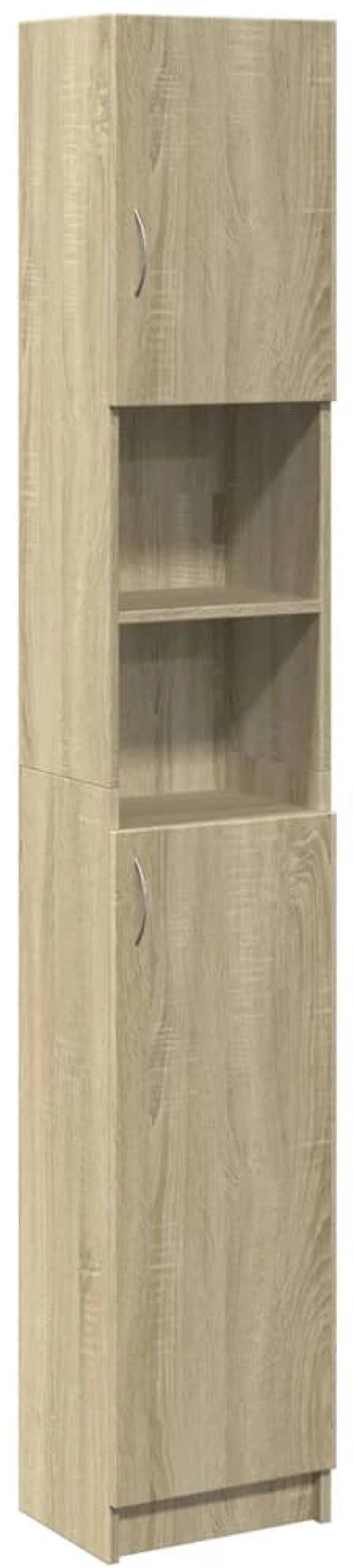 vidaXL Στήλη Μπάνιου Sonoma Δρυς 32 x 25,5 x 190εκ. Επεξεργασμένο Ξύλο