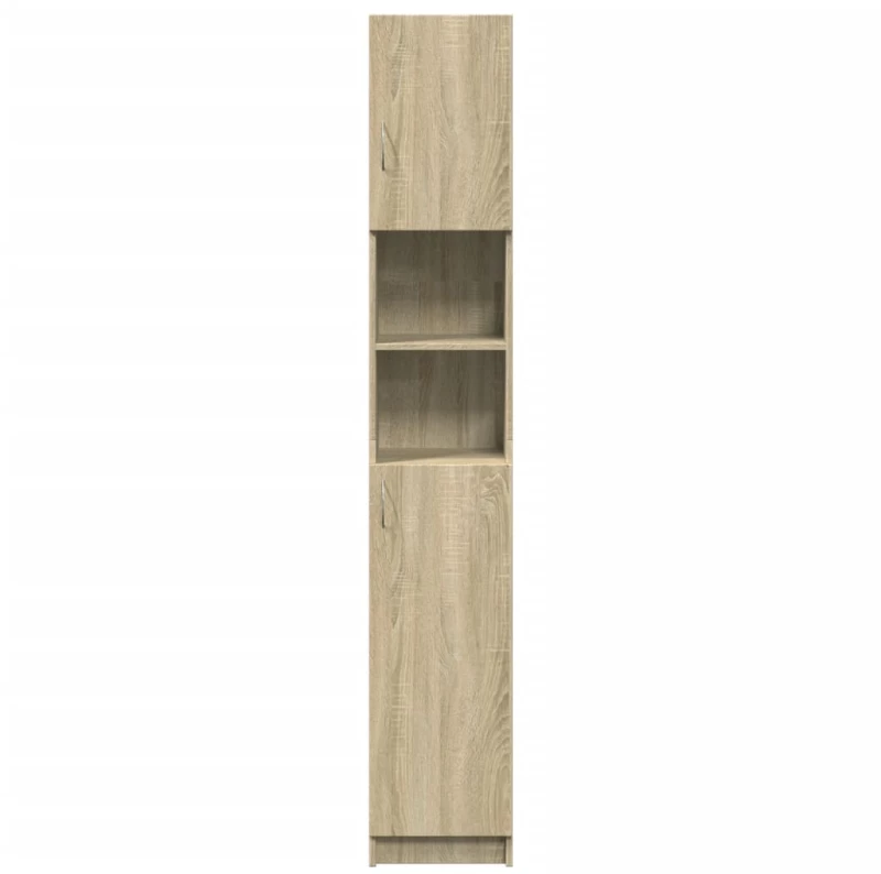vidaXL Στήλη Μπάνιου Sonoma Δρυς 32 x 25,5 x 190εκ. Επεξεργασμένο Ξύλο