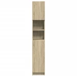 vidaXL Στήλη Μπάνιου Sonoma Δρυς 32 x 25,5 x 190εκ. Επεξεργασμένο Ξύλο