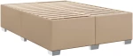 vidaXL Κρεβάτι Boxspring με Στρώμα Καπουτσίνο 140x200εκ.από Συνθ.Δέρμα