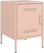 vidaXL Κομοδίνα 2 τεμ. Ροζ 36x39x50,5 εκ. από Χάλυβα