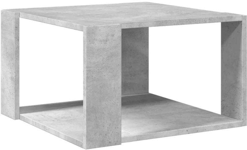 vidaXL Τραπεζάκι Σαλονιού Γκρι Σκυροδ. 51,5x51,5x30εκ Επεξεργασμ. Ξύλο