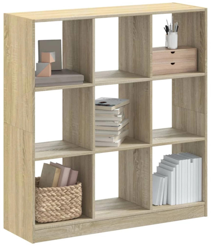 vidaXL Βιβλιοθήκη Sonoma Δρυς 102x32x108 εκ. από Επεξεργασμένο Ξύλο