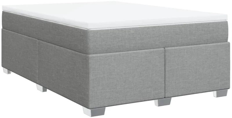 vidaXL Κρεβάτι Boxspring με Στρώμα Αν. Πράσινο 160x200εκ Υφασμάτινο
