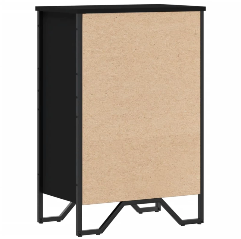 vidaXL Βιβλιοθήκη Μαύρη 50x31x74,5 εκ. από Επεξεργασμένο Ξύλο