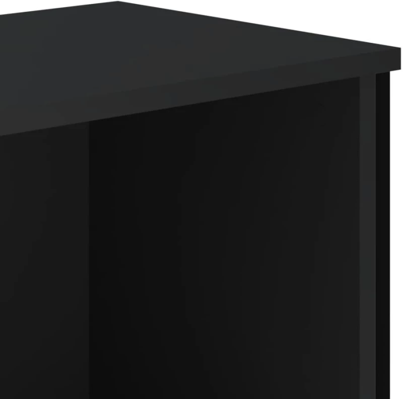 vidaXL Βιβλιοθήκη Μαύρη 50x31x74,5 εκ. από Επεξεργασμένο Ξύλο